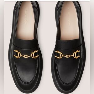 BNWT Stuart Weitzman black loafers size 6.5